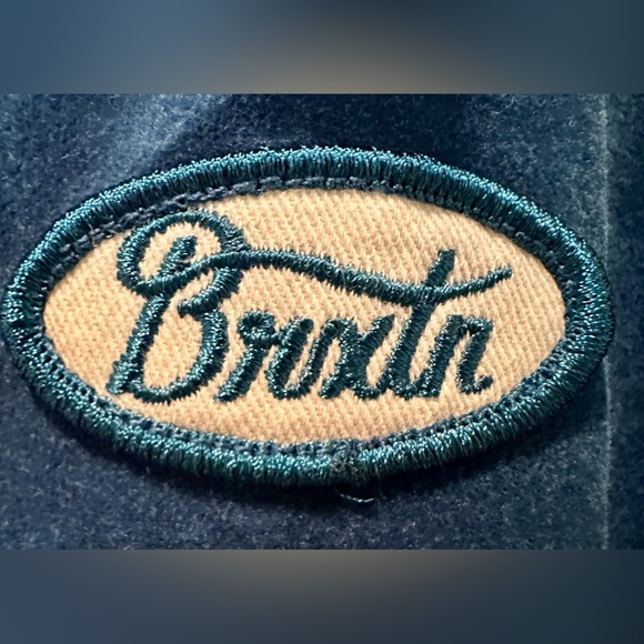 Brixton Brxtn Exclusive Utopia Jacket Cotton Velour Work Jacket in Sapphire - Picture 8 of 9